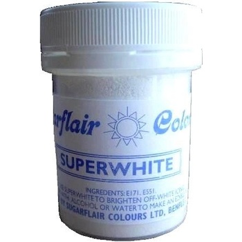 Sugarflair Prášková barva Běloba bílá 20 g