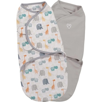 Summer SwaddleMe S Deluxe S džungle šedá