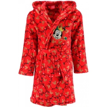 Sun City Dívčí vánoční coral fleece župan s kapucí Minnie Mouse