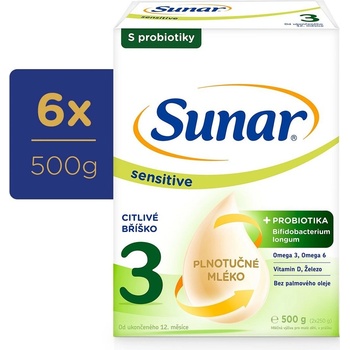 Sunar 3 Sensitive 6 x 500 g