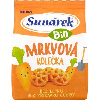 Sunar BIO křupky Mrkvová kolečka 45 g