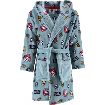SunCity Dětský / chlapecký coral fleece župan s kapucí Tlapková patrola - Paw Patrol - motiv Marshall Modrá