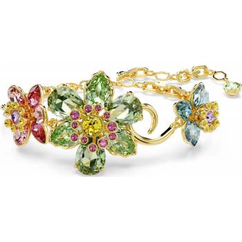 Swarovski Úchvatný pevný náramek s květinou Idyllia 5717156