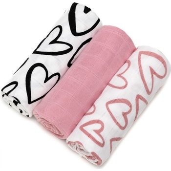 T-Tomi BIO Bambusové pleny Flowers 3 ks