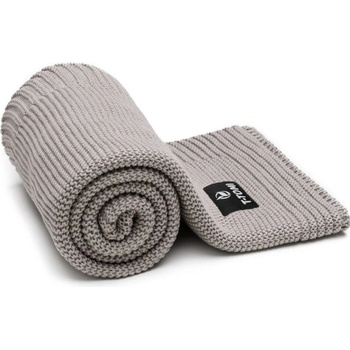 T Tomi Dětská pletená deka Autumn Waves Grey