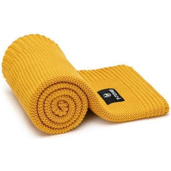 T Tomi Dětská pletená deka Autumn Waves Mustard