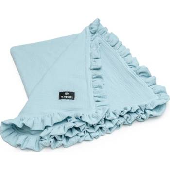 T Tomi Mušelínová deka s volánkem Blue