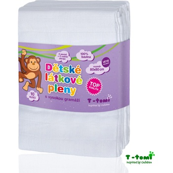 T-tomi TETRA bílé 80 x 80 10 ks