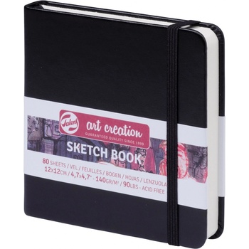 Talens Art Creation Sketchbook v pevné vazbě Black 12 x 12