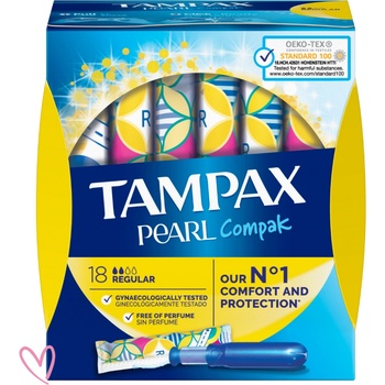 Tampax Compak Pearl Regular 18 ks