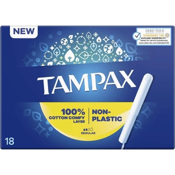 Tampax Regular Tampony S Papírovým Aplikátorem 18 ks
