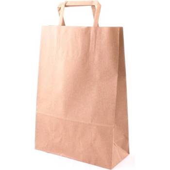 Taška 23*10*32 cm, hnědý sulfátový papír 100 g
