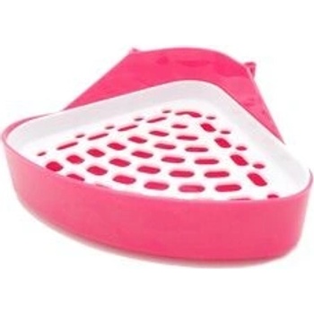 Tatrapet WC Rohové pro králíky Růžové 24 x 18 x 11 cm