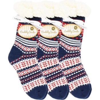 Taubert dárkově balené extra teplé protiskluzové vánoční ponožky MIX