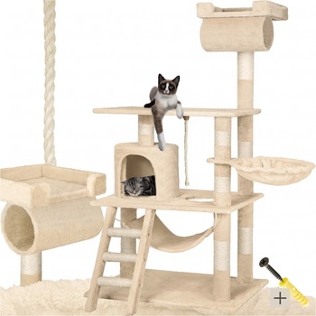 TecTake 402279 Kočičí škrabadlo Stokeley 141 cm