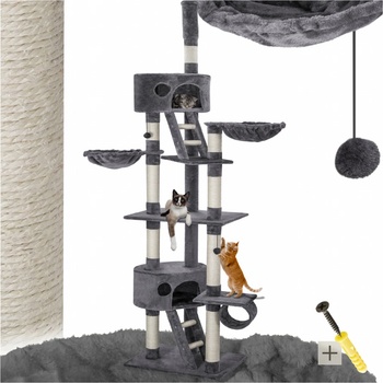 Tectake Kočičí škrabadlo Hansi 240-260 cm