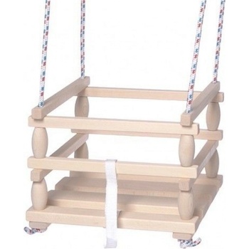 Teddies houpačka Baby dřevěná 33 x 30 cm