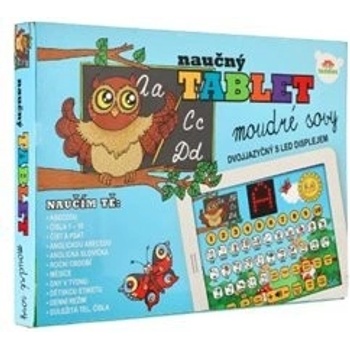 Teddies Moudré sovy naučný tablet dvojjazyčný CZ+AJ
