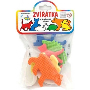 TEDDIES Vodolepky Pěnové dílky zvířátka pěna 6 dílků
