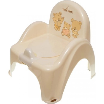 TEGA BABY Nočník křesílko Teddy s melodií béžový