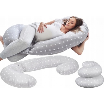 Těhotenský povlak na polštář Babymam šedý