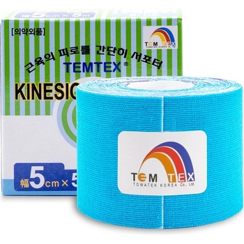 Temtex Kinesio Tape Classic modrá 5 cm x 5 m