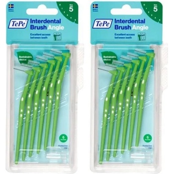 Tepe mezizubní kartáčky Angle 0,8 mm zelené 2 x 6 ks