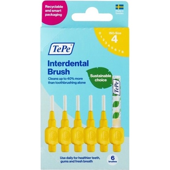 TePe Mezizubní kartáčky size 4 0,7 mm 6 ks papírová krabička