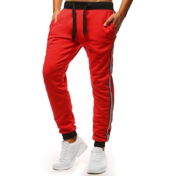 Tepláky s pruhy na bocích UX3536 červené