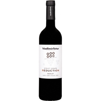 Tetur Merlot Strict Grape Reduction výběr z hroznů 2021 14,5% 0,75 l (holá láhev)