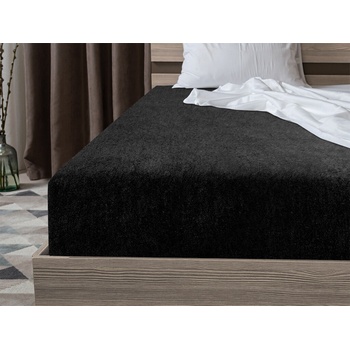 Textilomanie Froté prostěradlo černé 200x220