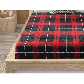 Textilomanie Prostěradlo mikroplyš ALBURY červené 180x200