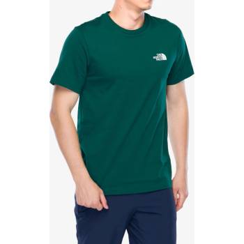 The North Face Bavlněné tričko S/S Simple Dome Tee hunter green