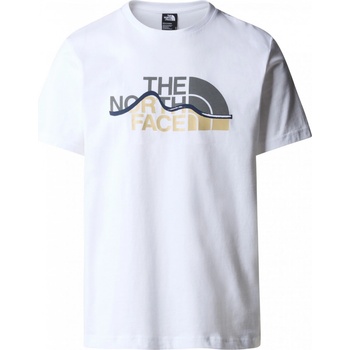 The North Face triko Mountain Line Tee bílá