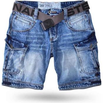 Thor steinar Stahleheim pánské Džínové kraťasy Středně Modré