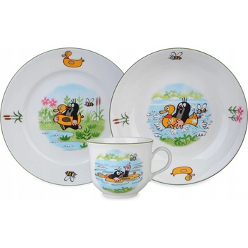 Thun Dětská jídelní souprava Krteček a kačenka 3 ks