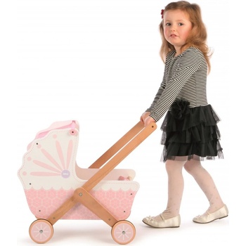 Tidlo dřevěný růžový 58x35,5x50 cm