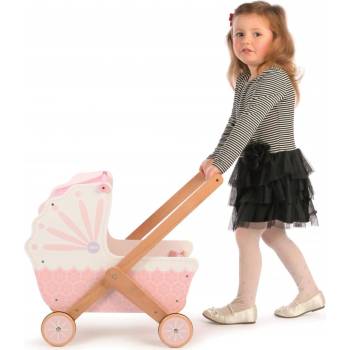 Tidlo dřevěný růžový 58x35,5x50 cm