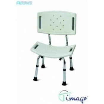 TIMAGO Sedačka do sprchy nastavitelná s opěrkou zad 350L