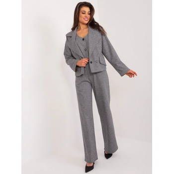 Tmavě šedé elegantní sako lk-ma-509562-1.03-dark grey