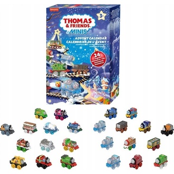 Tomáš a přátelé Minis Adventní kalendář 24 mašinek, Mattel HWB49