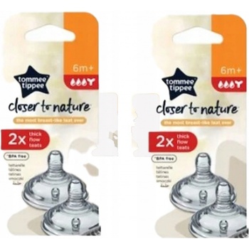 Tommee Tippee dudlík C2N kaše transparentní