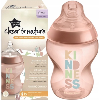 Tommee Tippee kojenecká láhev C2N růžová 260ml