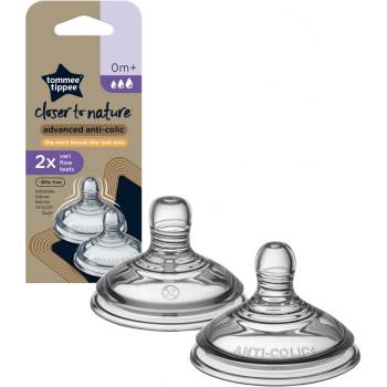 Tommee Tippee savička Advanced Anti-Colic Vari Flow 2ks 0m+ Bílá