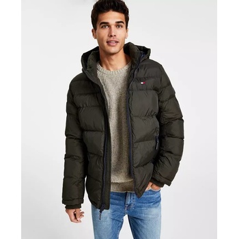 Tommy Hilfiger bunda Puffer olivová