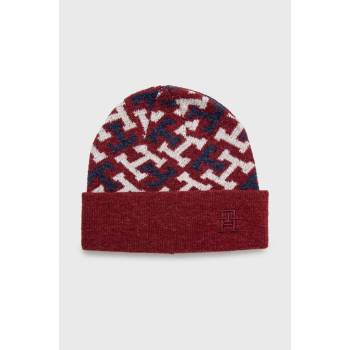 Tommy Hilfiger čepice vínová AW0AW14271.9BYY