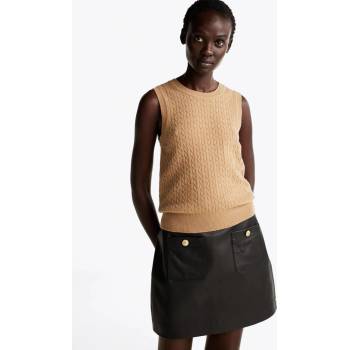 Tommy Hilfiger dámská vesta WW0WW43956 béžová