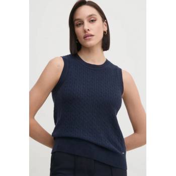 Tommy Hilfiger dámská vesta WW0WW43956 tmavě modrá