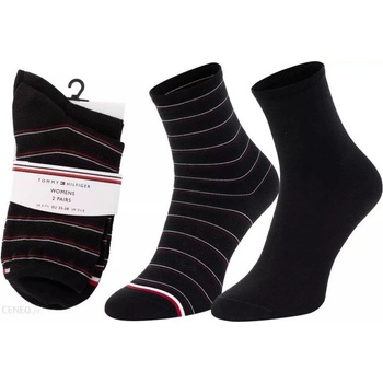 Tommy Hilfiger dámské ponožky 2-Pack Preppy Black