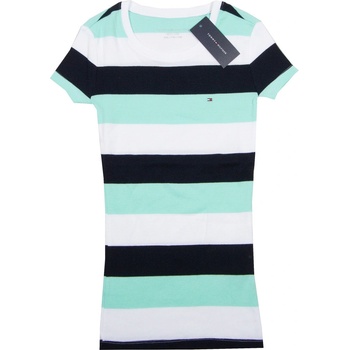 Tommy Hilfiger Dámské Tričko pruhované s krátkým rukávem